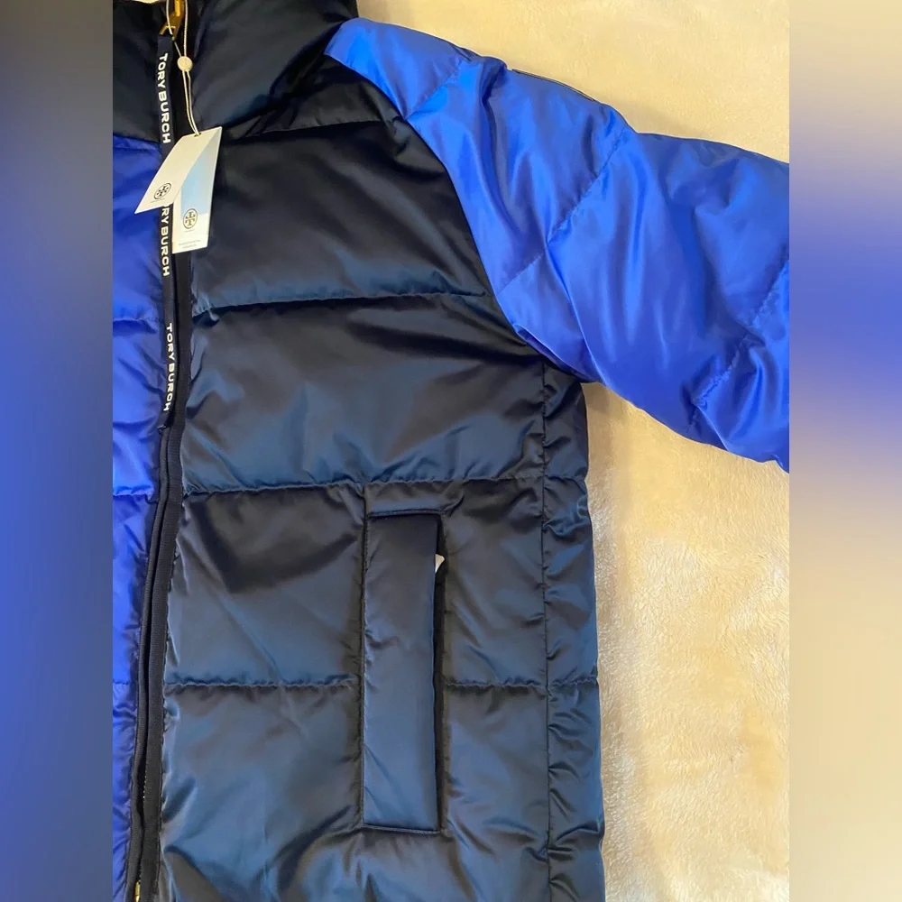 Tory Burch Reversible Color Block Puffer Jacket